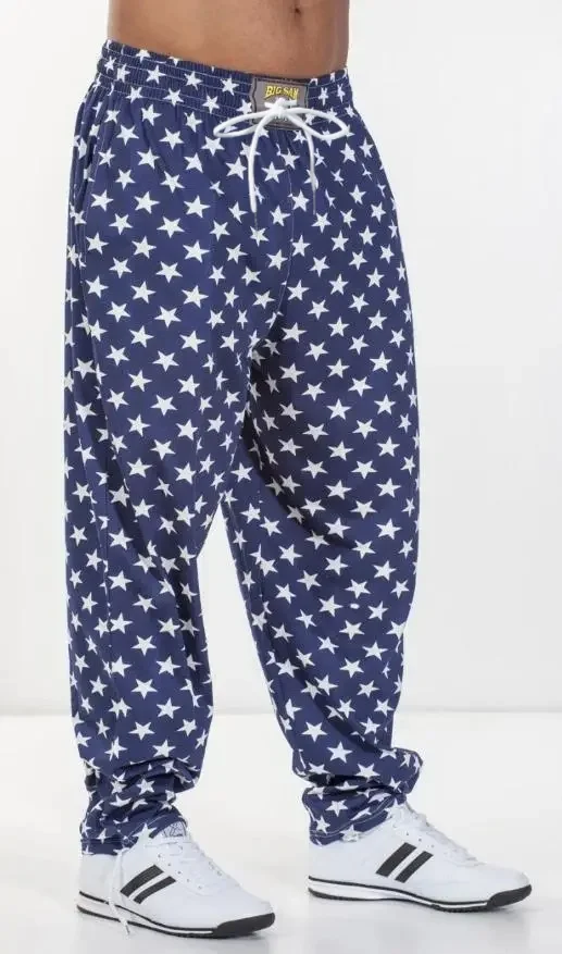 Herren Gothic Vertikale Grafik Weite Jogginghose mit Kordelzug Lose Gerade Baggy Y2K Dark Punk Streetwear Hose – Detail 5