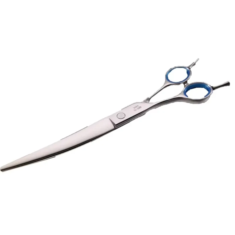 Left-Hand 7.5 Inch Curved Pet Grooming Shears 440C Steel