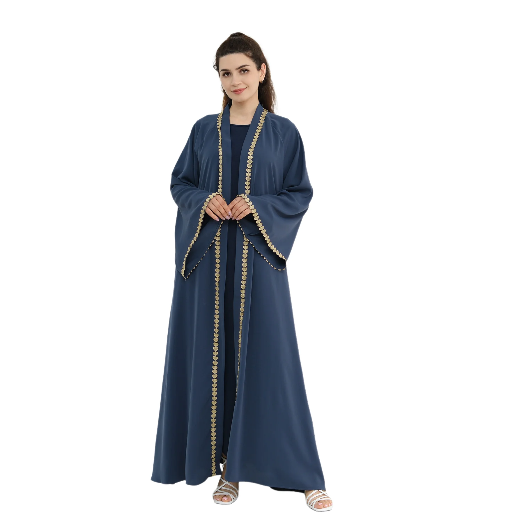 

Ramadan Dubai Islamic Open Kimono Abaya for Muslim Women Modest Long Dress for Middle East Cardigan Jalabiya Musulman Djellaba