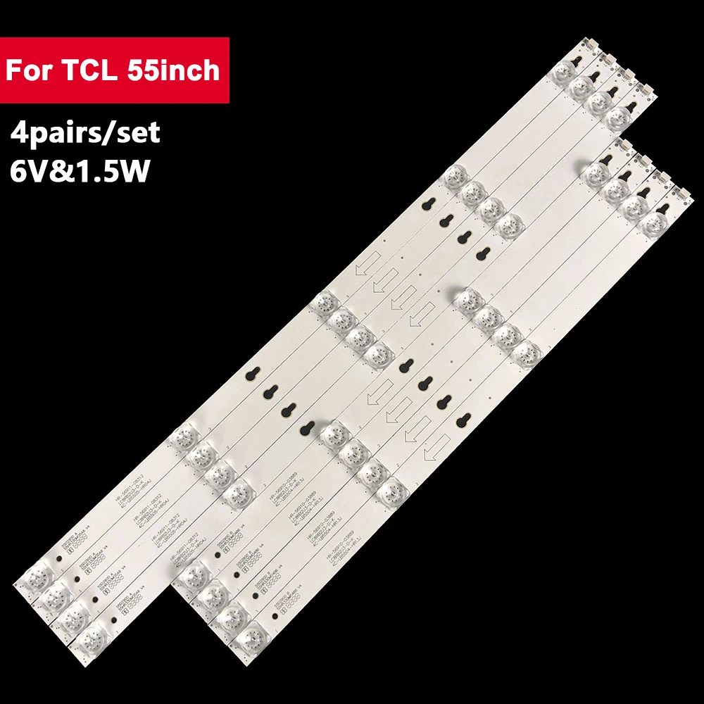 

5SET 55inch LED Backlight Strip for TCL 55HR 5+4led 55D2900 L55P2 L55E5800A D55A620U 55A630U DD55A660U D55A810 B55A558U B55A658U