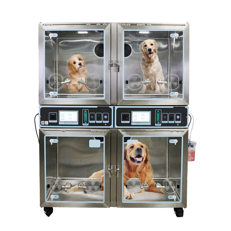 Dog Puppy intensive care Medical Clinic Stainless Steel Veterinary incubator Intelligent Pet Icu Cage