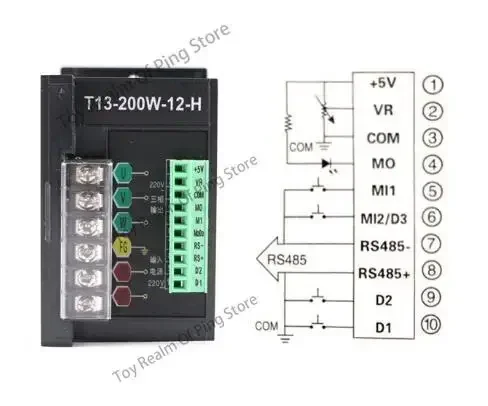 MCU Inside Digtal Technology T13-400W-12-H T13-120W-12-H T13-200W-12-H T13-750W-12 Motor governor controller Frequency converter