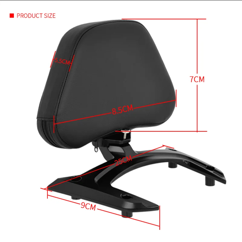 Panical Sissy Bar Lazy Backrest Pillow Back Support Seat Rest For Honda Gold Wing GL1800B F6B 2018-2024 Motorcycle Black