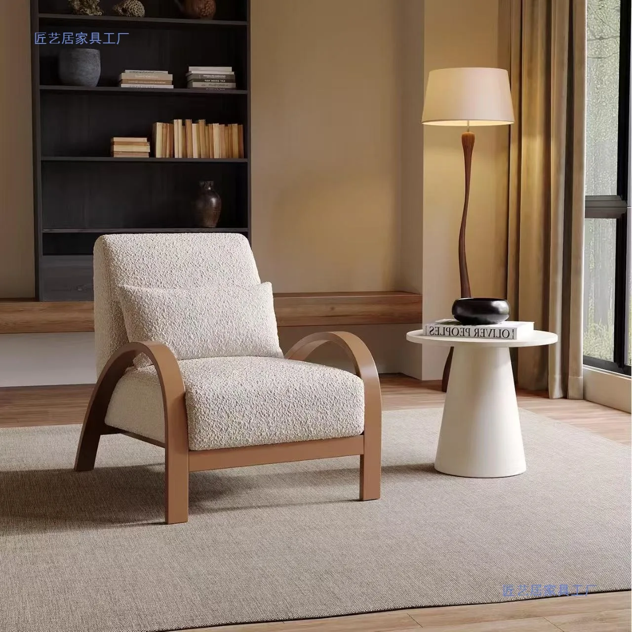 Single Sofa Chair Hotel Cafe Leisure Chair Balcony Living Room Homestay Classic Versatile Street Fashion