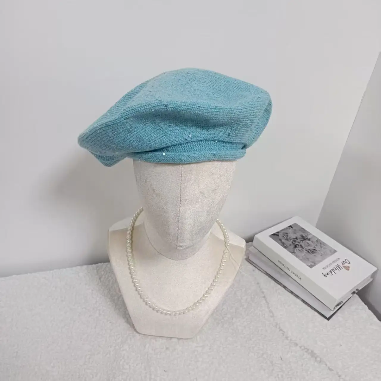 Neue Damen-Baskenmütze für Frühling und Sommer, süß, dünn, atmungsaktiv, einfarbig, lässig, vielseitig, Malermütze, Retro-Mode, Beilei-Hüte