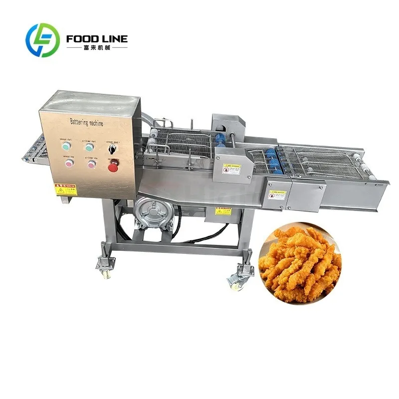 Custom Made High Quality  Applicator Bread Crumb Coating Machine Battering and Breading Machines