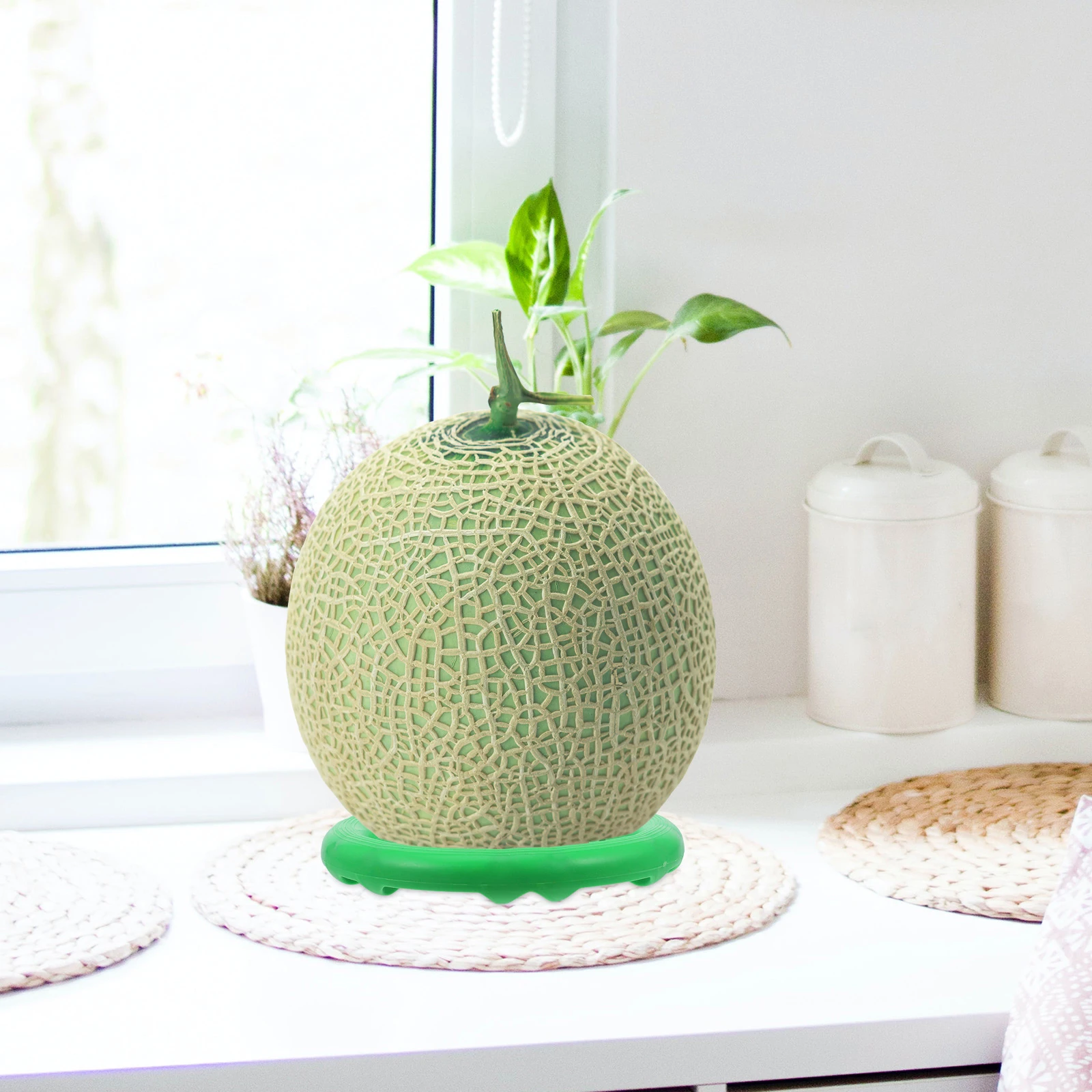 

Watermelon Anti-roll Washer Fruits Display Ring Round Stand Fixing Circle Clear Support Holder