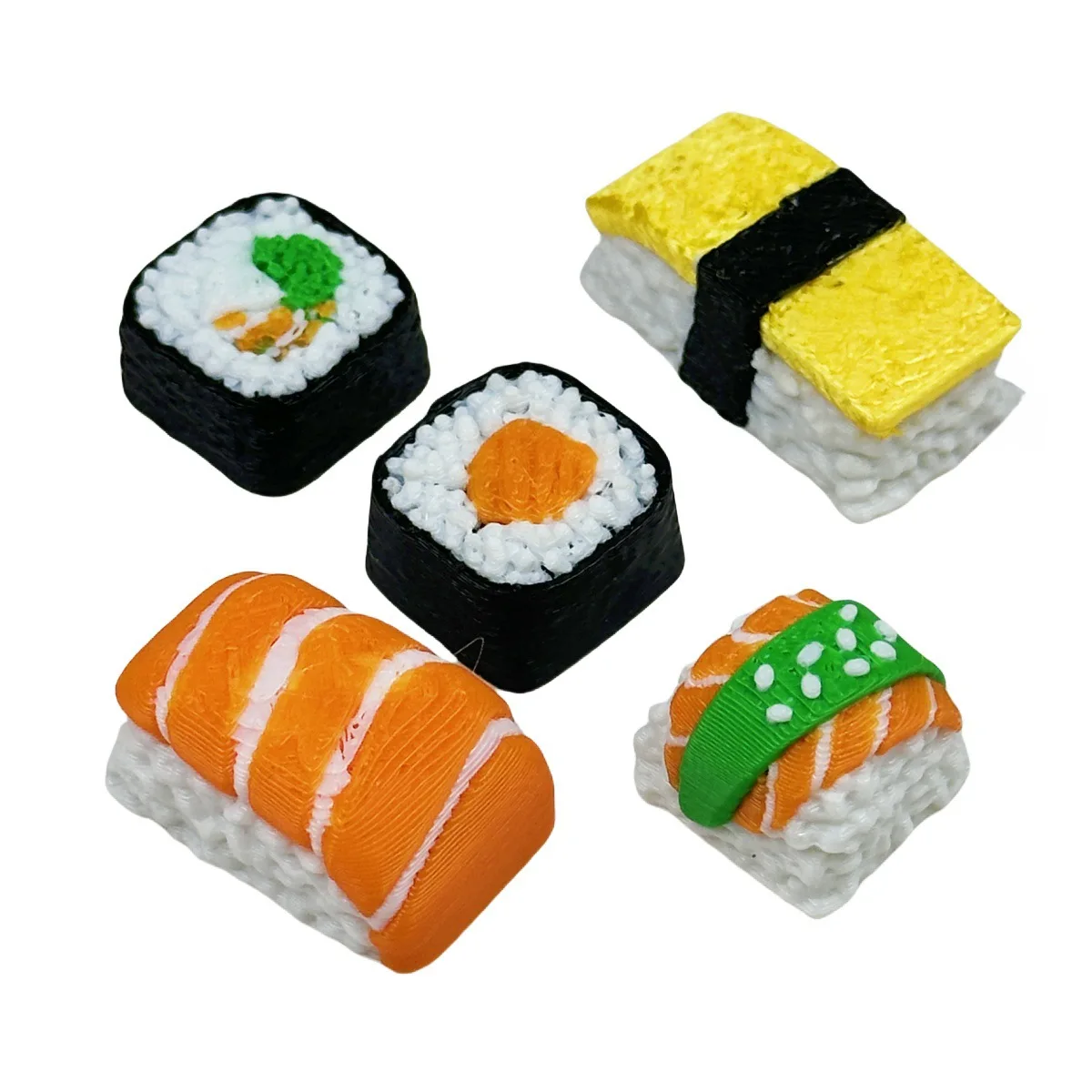 personality resin food sushi key cap manual play food cross axis mechanical keyboard key cap