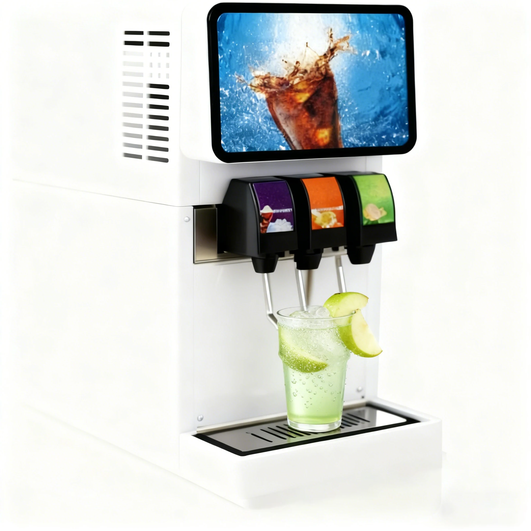 Commercial 3 Flavor Cola Dispenser Soda Fountain Machine Cola Fountain Dispensing Machines 48kg For Hotel High Performance