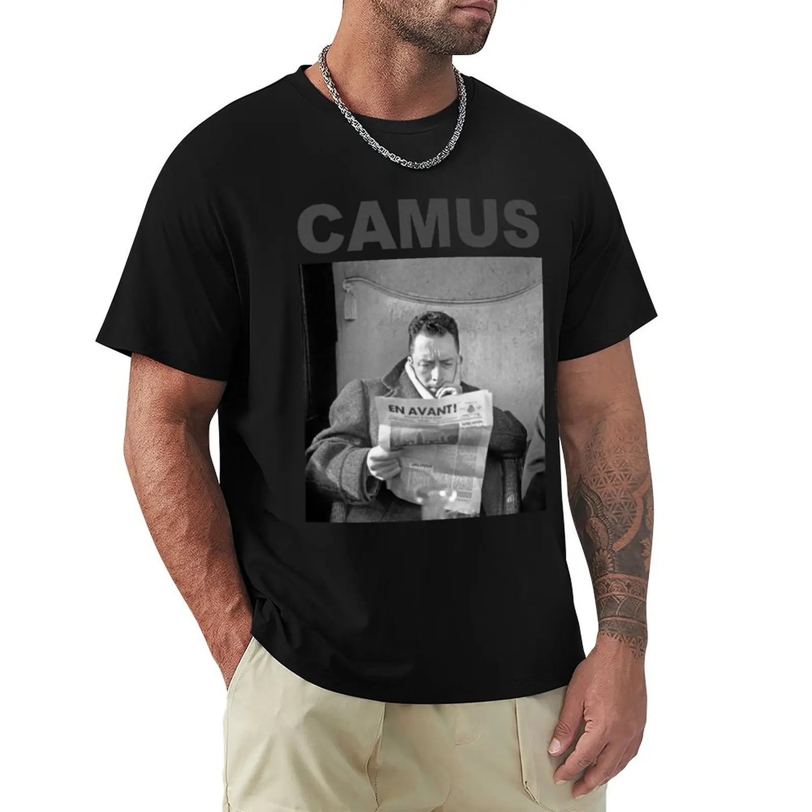 

Albert Camus T Shirt T-Shirt tees affliction shirts rapper graphic tees customs design your own workout shirts for men