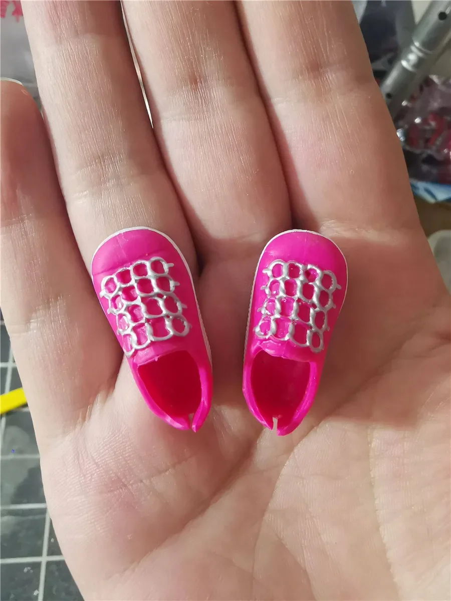 New Flat Canvas Casual Sports Doll Shoes 2.5cm Foot Size for 1/6 BB FR Dolls - Fashionable Doll Accessories view 3