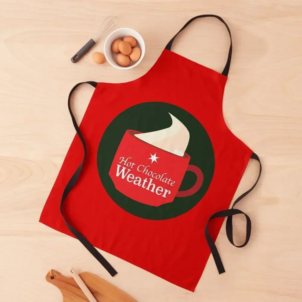 

Hot Chocolate Weather Apron household woman men Kitchen Tools Home Supplies Apron