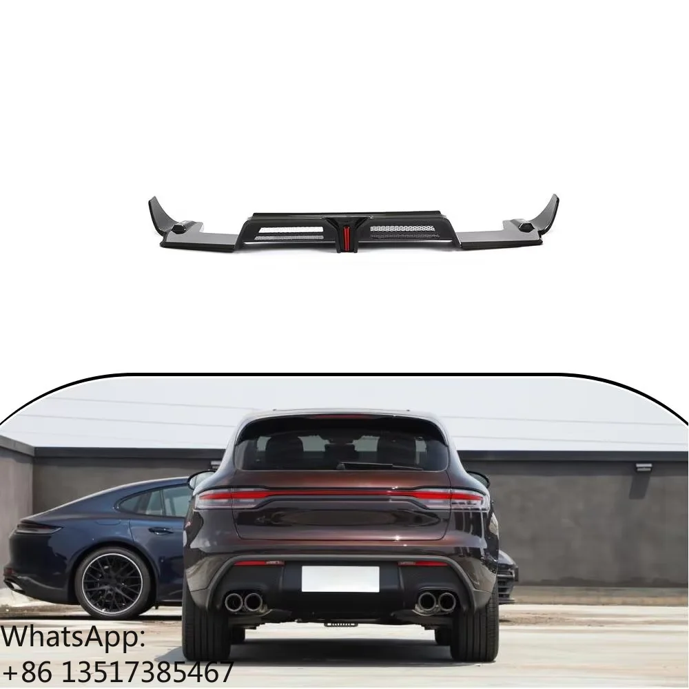 

Prepreg Carbon Fiber Car Rear Bumper Diffuser Rear Lip for Porsche Macan GTS Sport 2022 2023