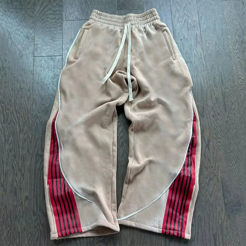 

European and American New High Street Hip-hop Trend Sweatpants Unisex Straight Leg Wide Leg Pants Casual Versatile Sports Pant