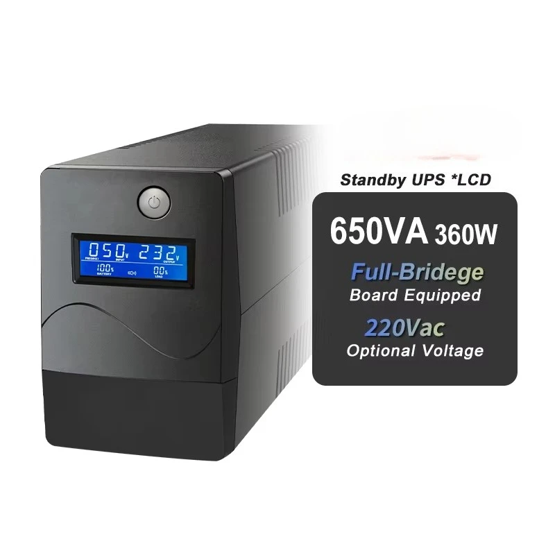 

Автономный ИБП 650 ВА в режиме ожидания, 110 В, 220 В, выходная линия, интерактивный источник бесперебойного питания, 84 Втч для дома