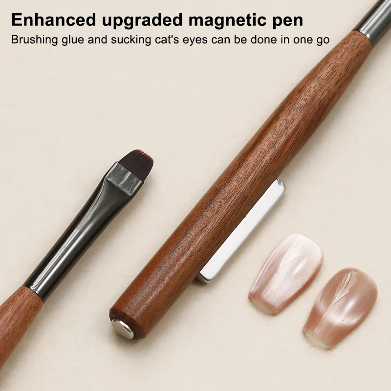 3in1 Double-headed Magnet Phototherapy Pen Brush Multiple Styles Nail Art Magnet Nail Pen Painting Pen Painting Brush Nail Salon