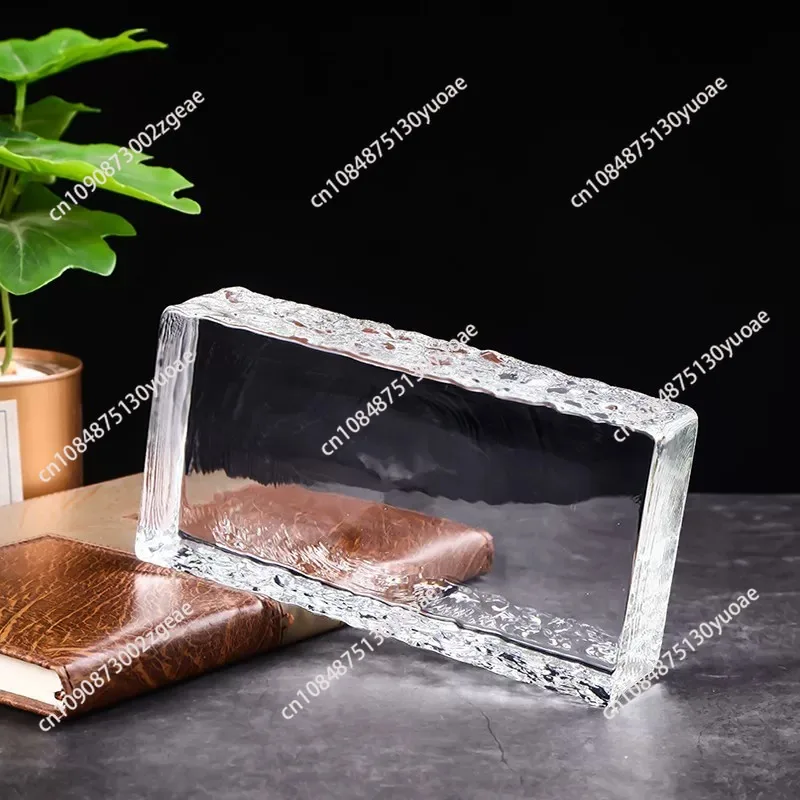 Ultra-white solid glass brick, transparent crystal brick, square bathroom partition wall