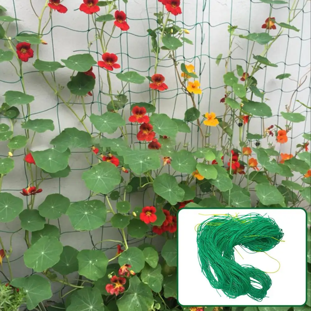 

Garden Support Net Durable Easy-to-install Trellis Netting for Climbing Plants Greenhouses Ideal for Cucumbers Tomatoes Plant