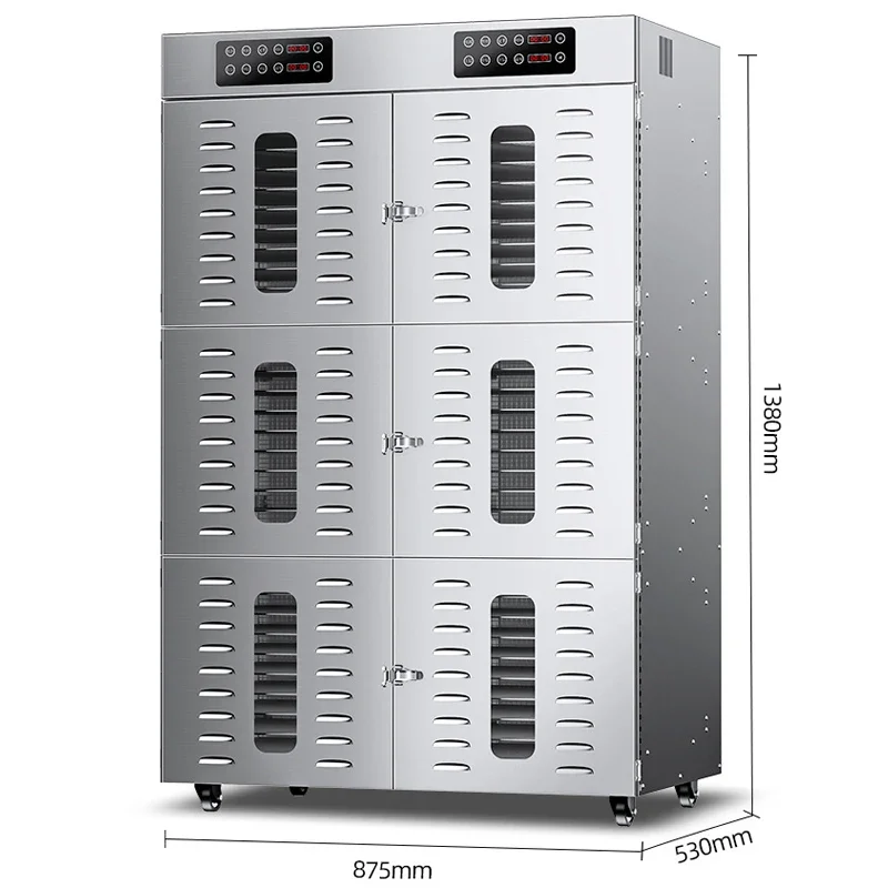 

60-слойная сушилка для фруктов, сушилка для инжира/чая/мяса, коммерческая и бытовая сушилка для фруктов мощностью 4500 Вт, многофункциональная вертикальная сушилка для пищевых продуктов