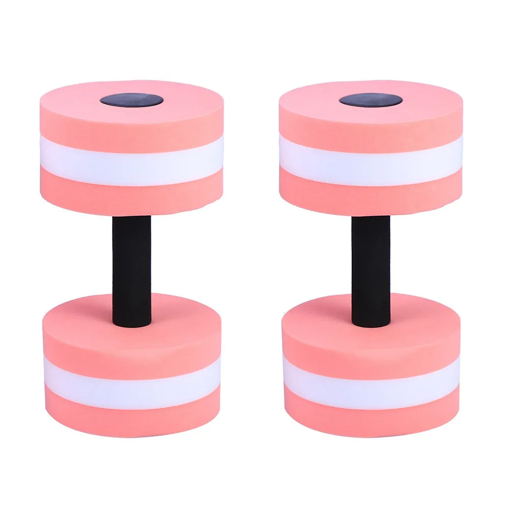 2Pcs Floating Water Aerobics Dumbbells Eva Aquatic Barbells Swimming Pool Exercise Fitness Equipment for Arm Leg Training