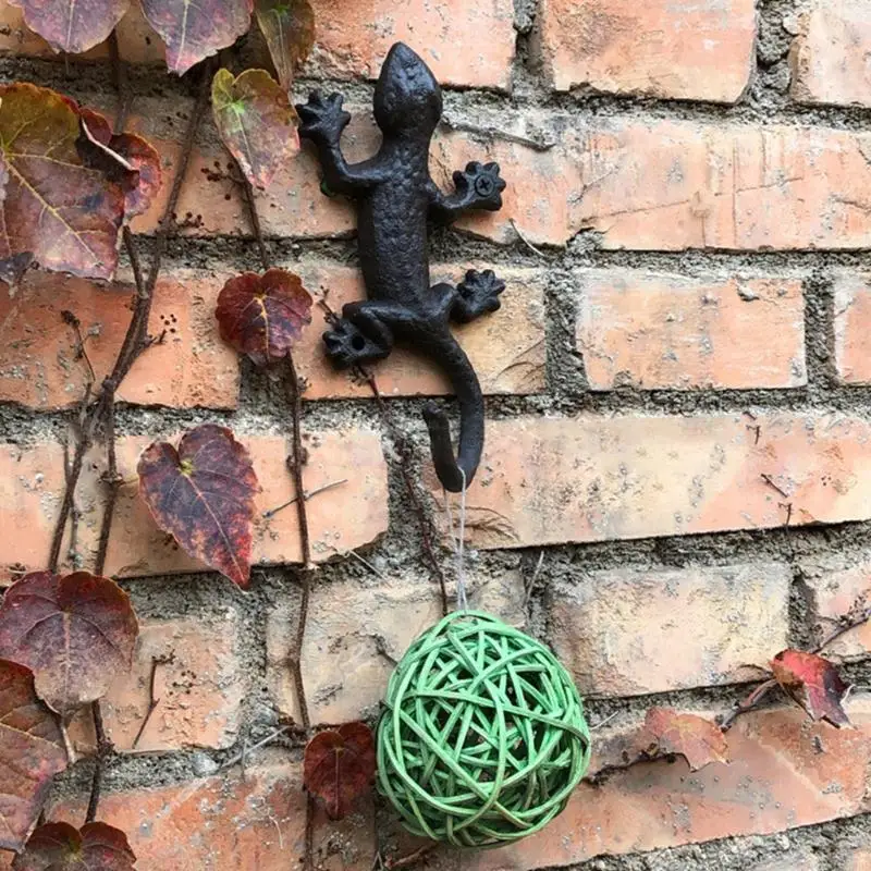 

L9BE Coat Hook with Design Heavy Duty Rustic Cast Iron Decorative Wall Hook Kitchen Living Room Bathroom Wall Decor