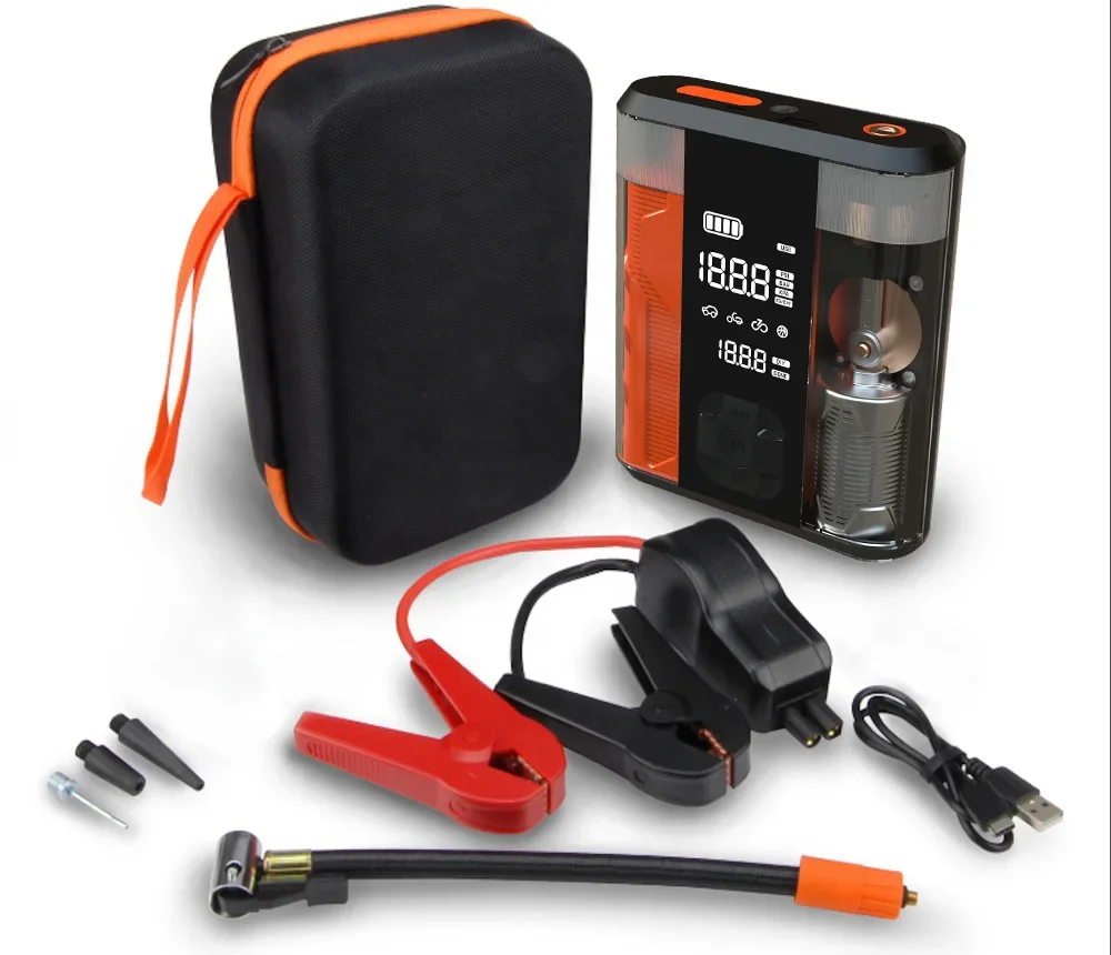 Boost 1000-1500A Lithium Jump Starter Box Air pump Car Battery Booster for up to 8-Liter Gasoline and 6-Liter Die sel Engines