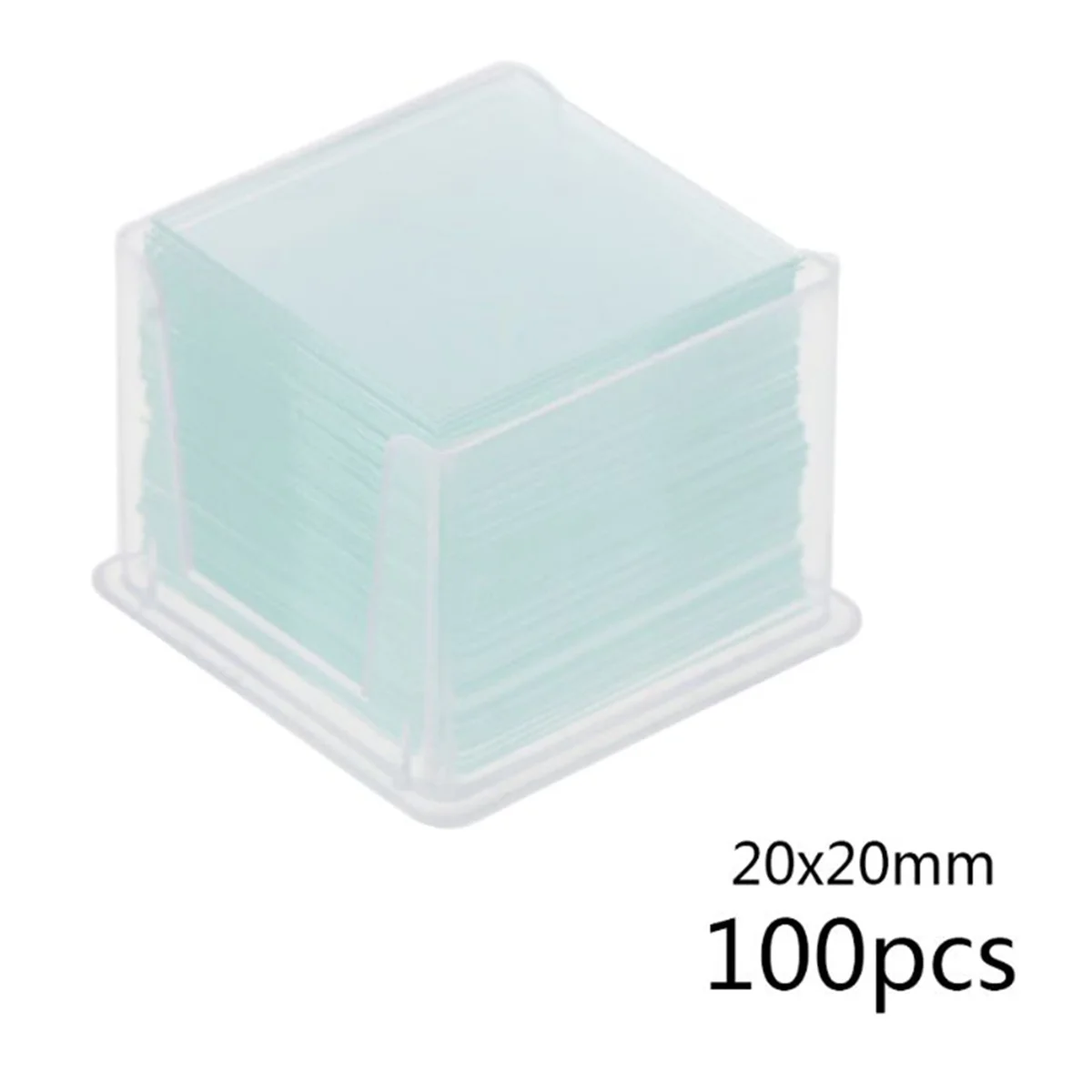 A002 Coverslip Slides Lab Supplies Square Microscope Cover Glass Set School Education Lab Replacement Tool 20x20mm