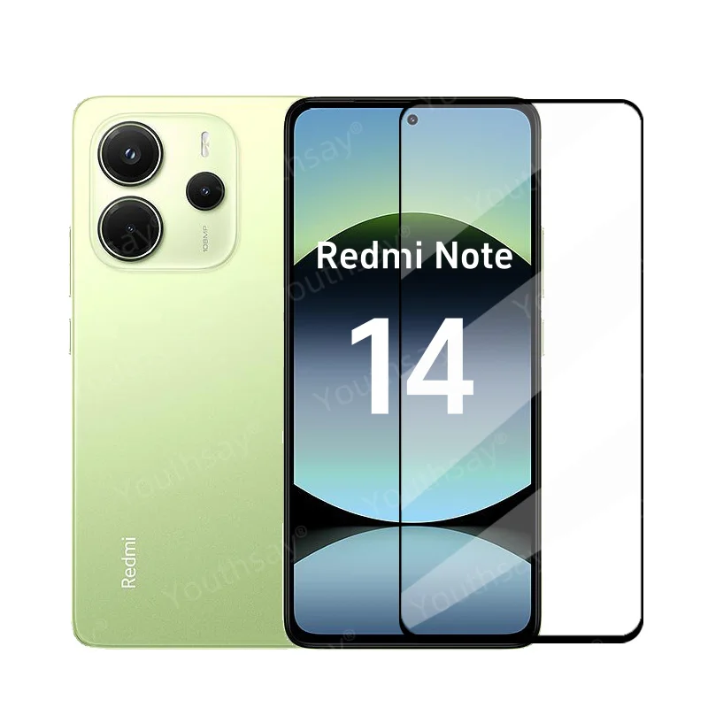 Xiaomi用スクリーンプロテクター,携帯電話レンズフィルム,6in 1,Redmi Note 14