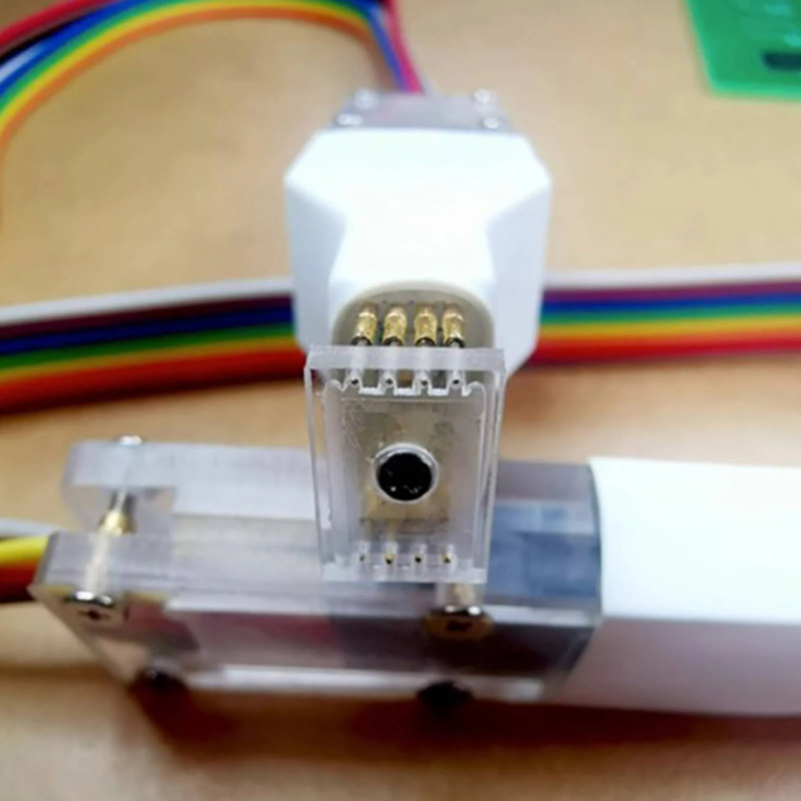 Chip Flashing Test Lead Cable Stable Test Lead Cable with Spring-Loaded Pin Flashing Probes Portable Clear