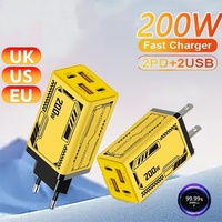 200W Multi-port Fast Charging Charger With Dual Pd+Dual Type-c Charging Heads For Huawei And Apple Mobile Phone Chargers