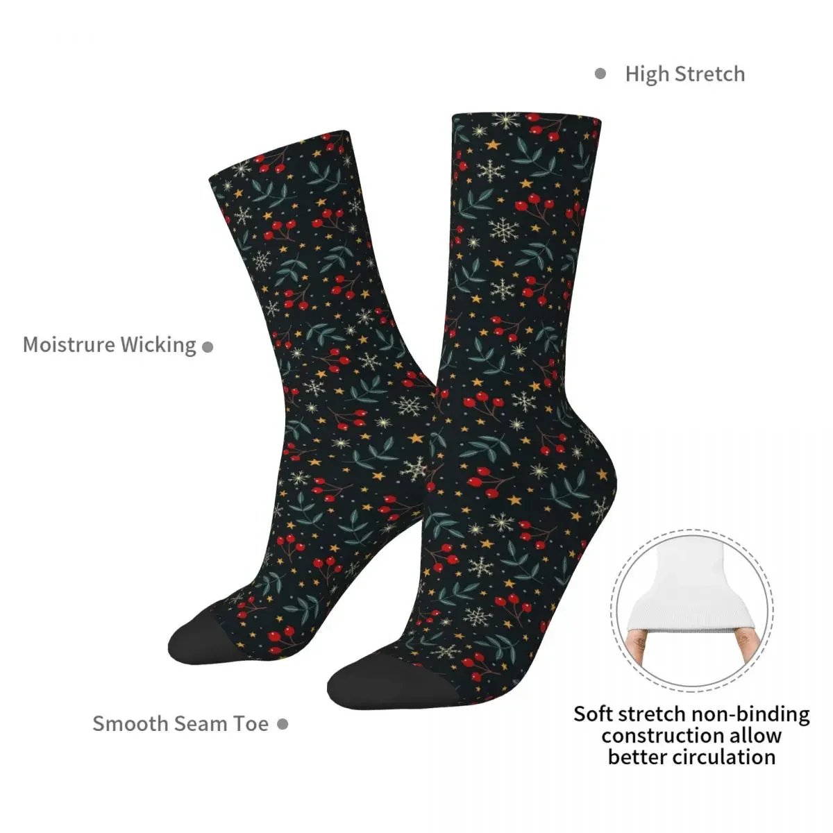 Winter Magic Socks Harajuku High Quality Stockings All Season Long Socks Accessories for Unisex Birthday Present