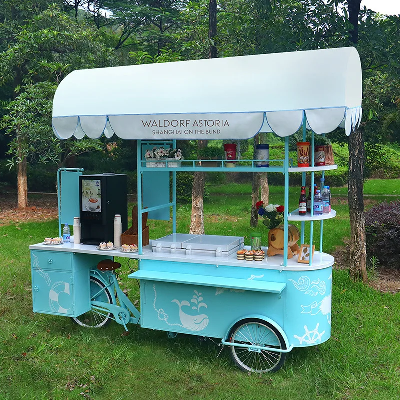 

Internet celebrity large stall car mobile goods ice cream snack drink promotion car shopping mall store wrought iron promotional