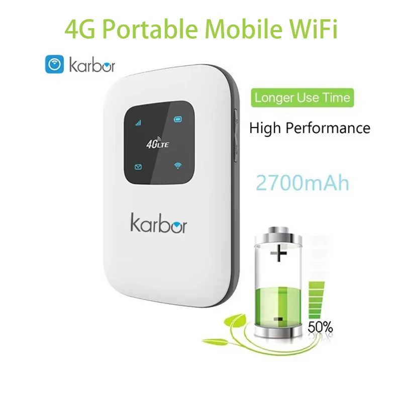 

4G Portable Lte Wifi Router Wifi Router with Sim Card Slot 2700mah Battery Modems Router Wifi 4gCon Tarjeta Sim Mobile Wi-Fi