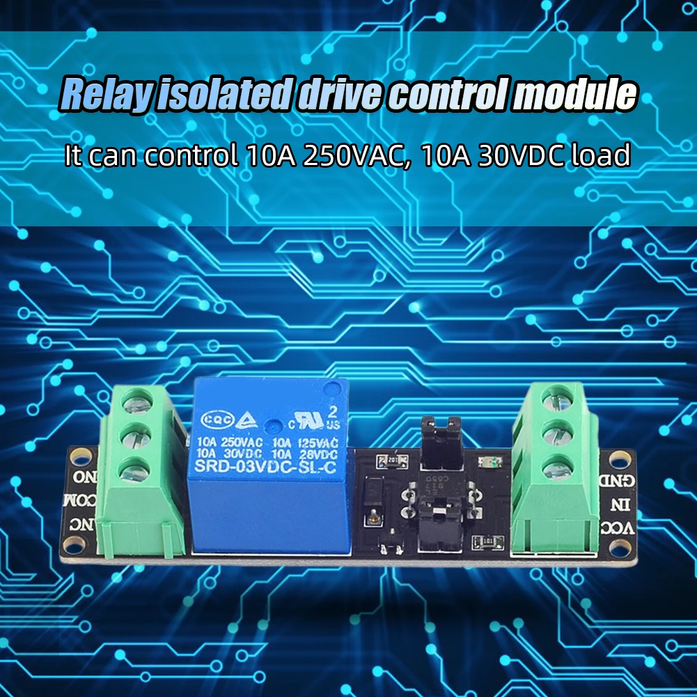 Placa de Control de accionamiento aislada DC 3V/3,3 V indicador de señal de salida módulo controlador de alto nivel módulo de relé de disparo de alto nivel