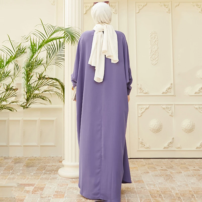 Long Dress Muslim Robe Abaya Clothing Large Size Muslim Fashion Women Clothes