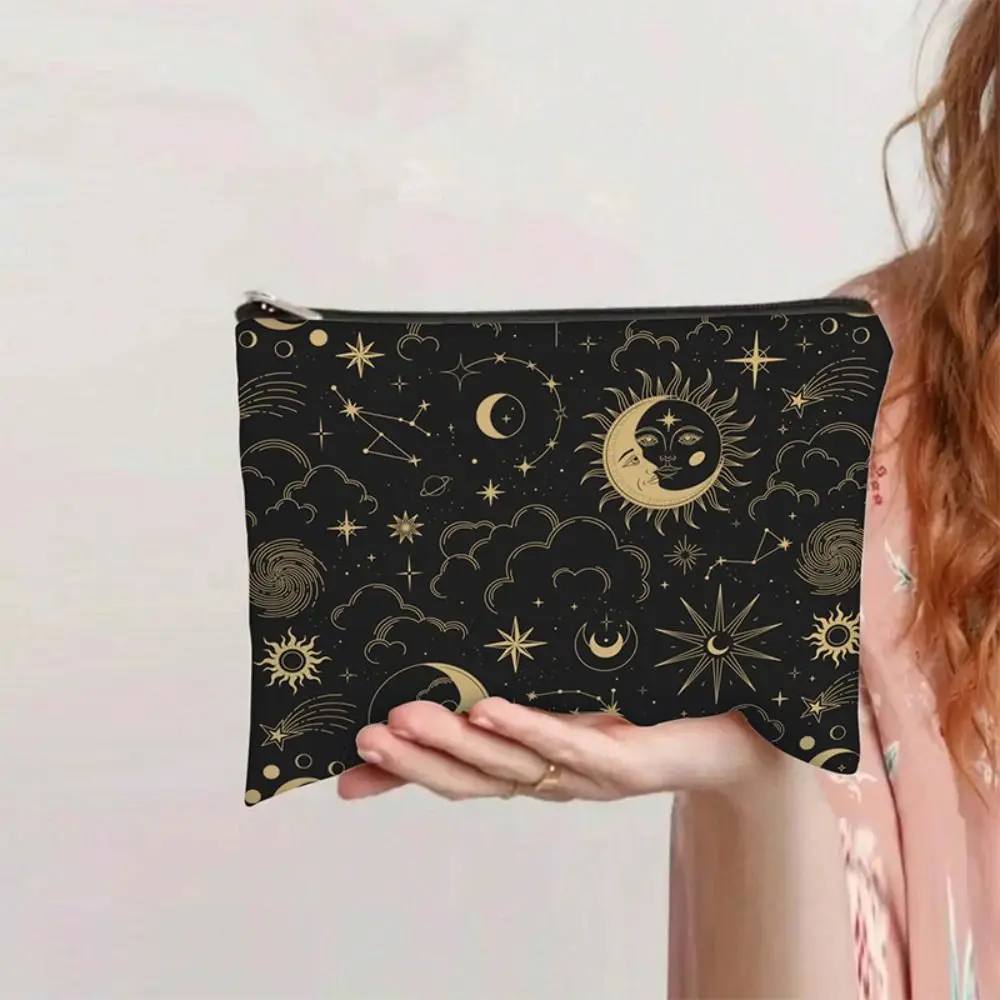 New High Quality Portable Red Mushroom Makeup Bag Moon Portable Forest Bag Trendy Durable Coin Purse Student Use view 5