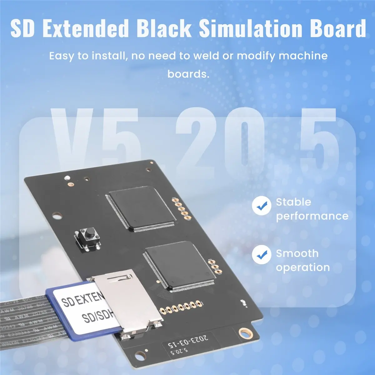For GDEMU V5.20.5 Optical Drive Emulation Board Kit for Dreamcast GDU DC VA1 Console SD Extension Black