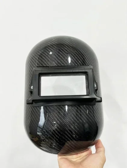 100% Real Custom Made Design Carbon Fiber Welder Shield Hood Lightweight Carbon Fibre Welding Mask Helmets