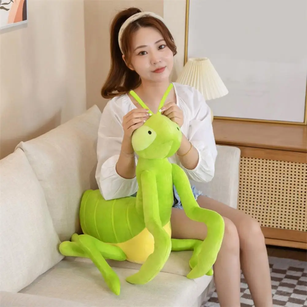 

Plush Doll Pillow Lovely Fully Filled Decoration Children Room Funny Mantis Plush Toy Pillow Home Decoration