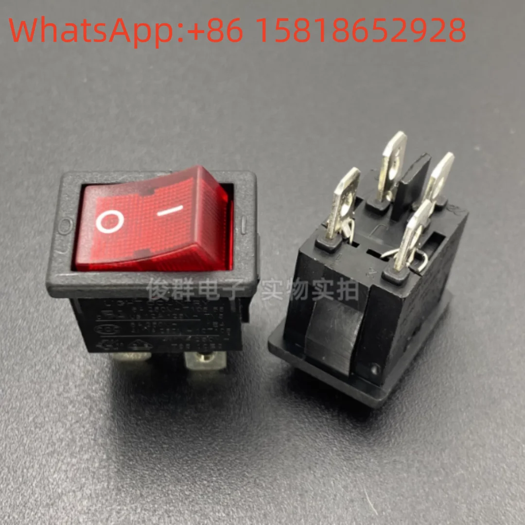5 pieces Taiwan Liangqun LIGHT COUNTRY R19 boat-shaped switch with light rocker four-leg 2-position boat-shaped power button