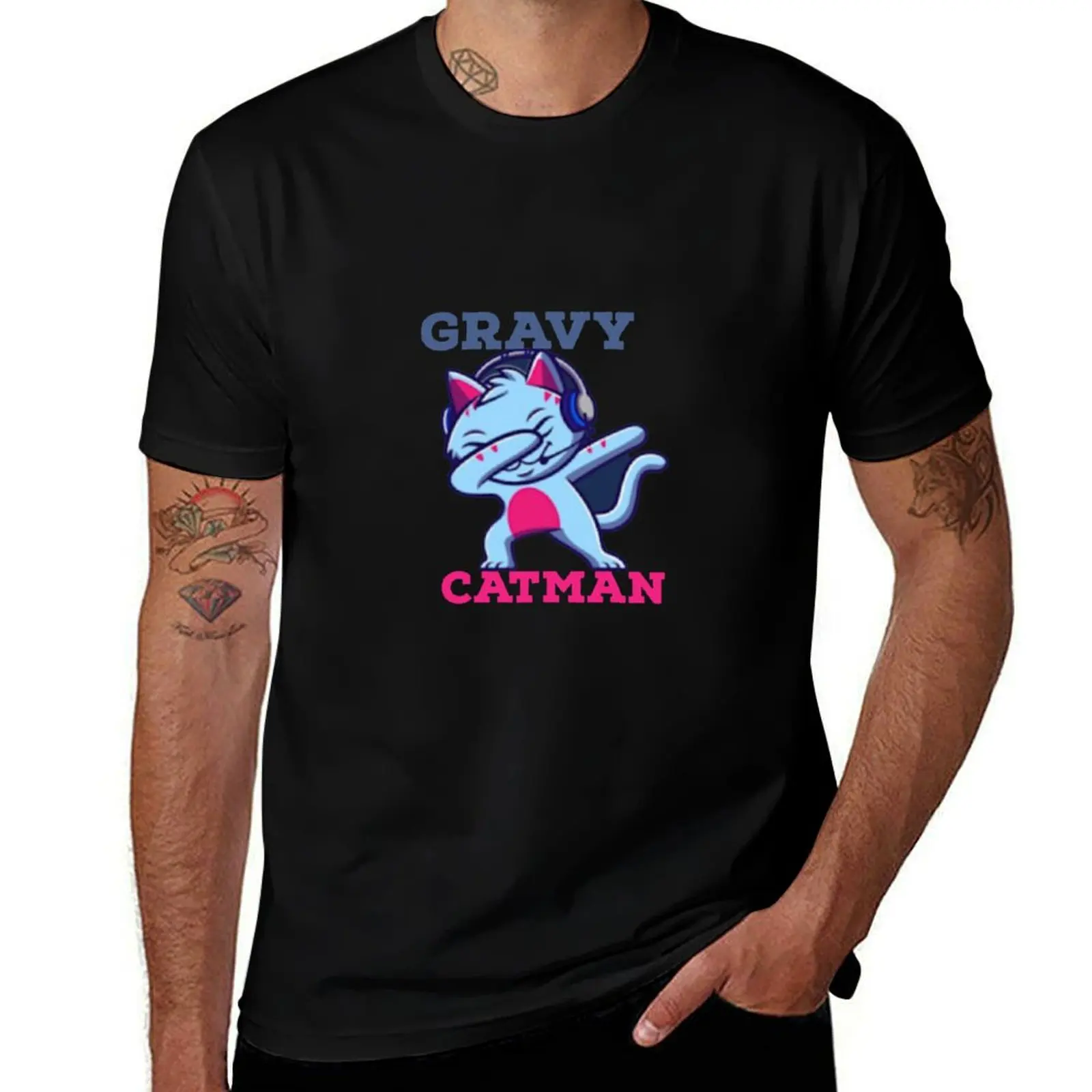 

Gravycatman T-Shirt anime shirt summer 2025 korean fashion Blouse tee shirts for men