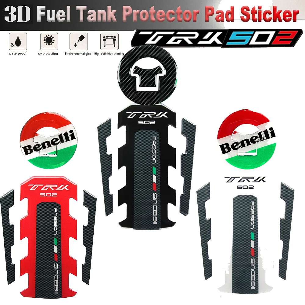 

For Benelli TRK502x Tank Pad Covers Stickers Motorcycle Accessories Fueltank Tankpad Protector Parts Decal X TRK 502x TRK502 502