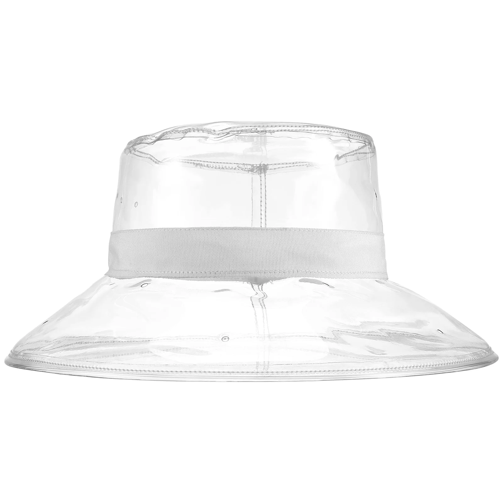 

Waterproof Bucket Hat PVC Material Sun Protection Beach Play Photography Decoration Transparent Cap Hat Outdoor