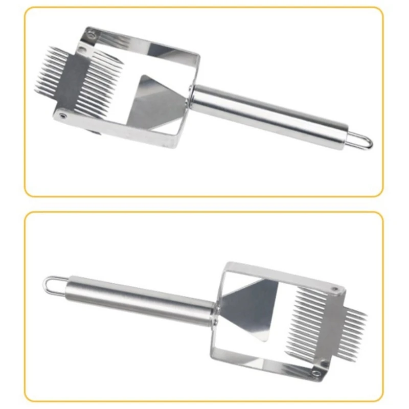 Stainless Steel Beekeepers Harvesting Fork Ergonomic Handle Bees Scraper