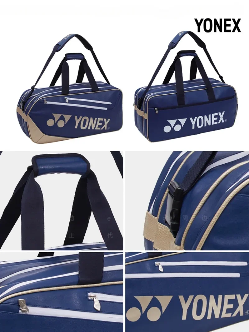 Yonex-حقيبة مضرب تنس الريشة المحمولة بسعة كبيرة ، حقيبة رياضية متينة للرجال والنساء ، ربيع وصيف جديدين ،