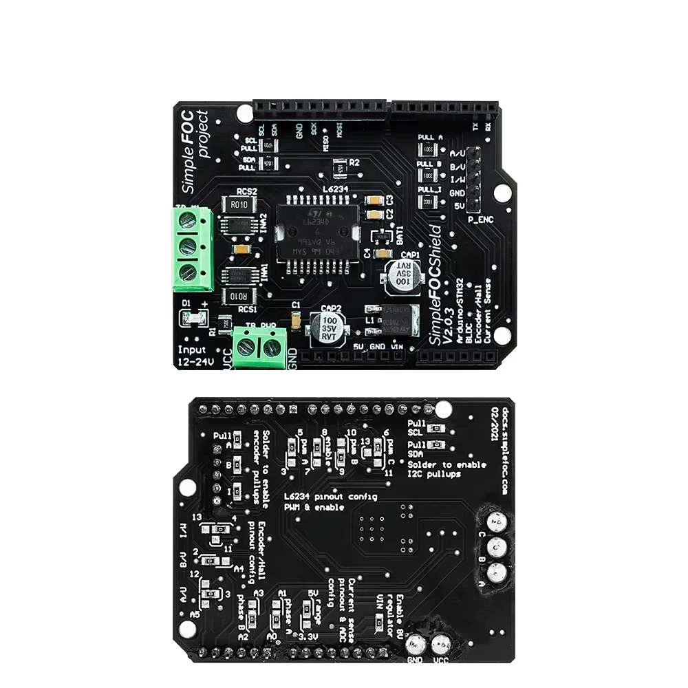 Makerbase MKS SimpleFOC Shield V2.0.4 FOC BLDC Motor Controller Board SimpleFOC V3.2 SimpleFOC Drive V1.3 Motor Driver Module