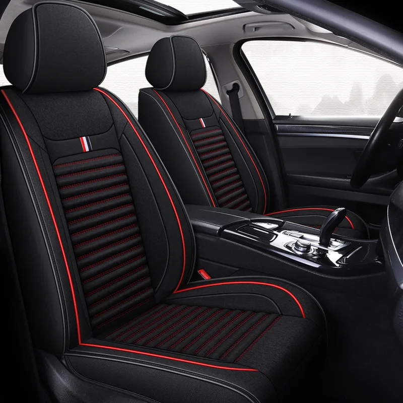 Universal Car Seat Cushion Backrest Interior Comfort Pad All Season Summer Breathable Integrated Cover For Various Vehicle Model