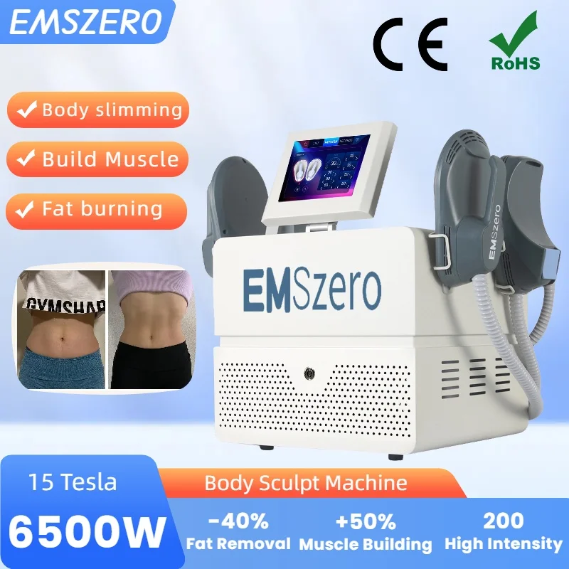 Emszero-RF筋肉刺激装置を備えたネオボディスカルプティングマシン,15 tcm,6500w,ems,無線周波数,25