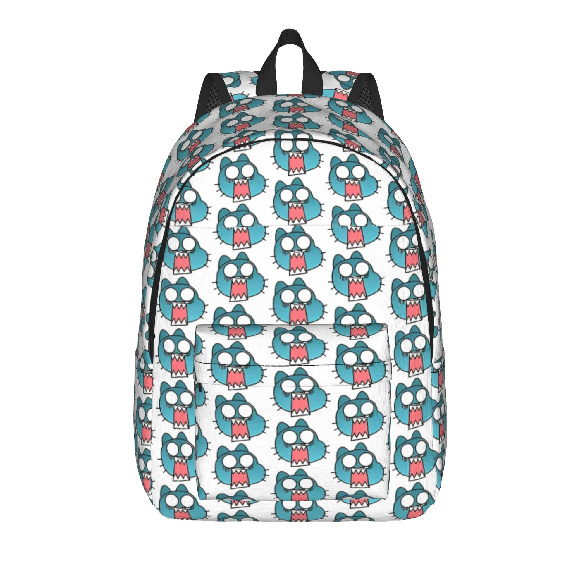 Cute Cartoon Comedy Backpack Student Business Daypack The Amazing World Of Gumballs  Laptop Computer Canvas Bags with Pocket