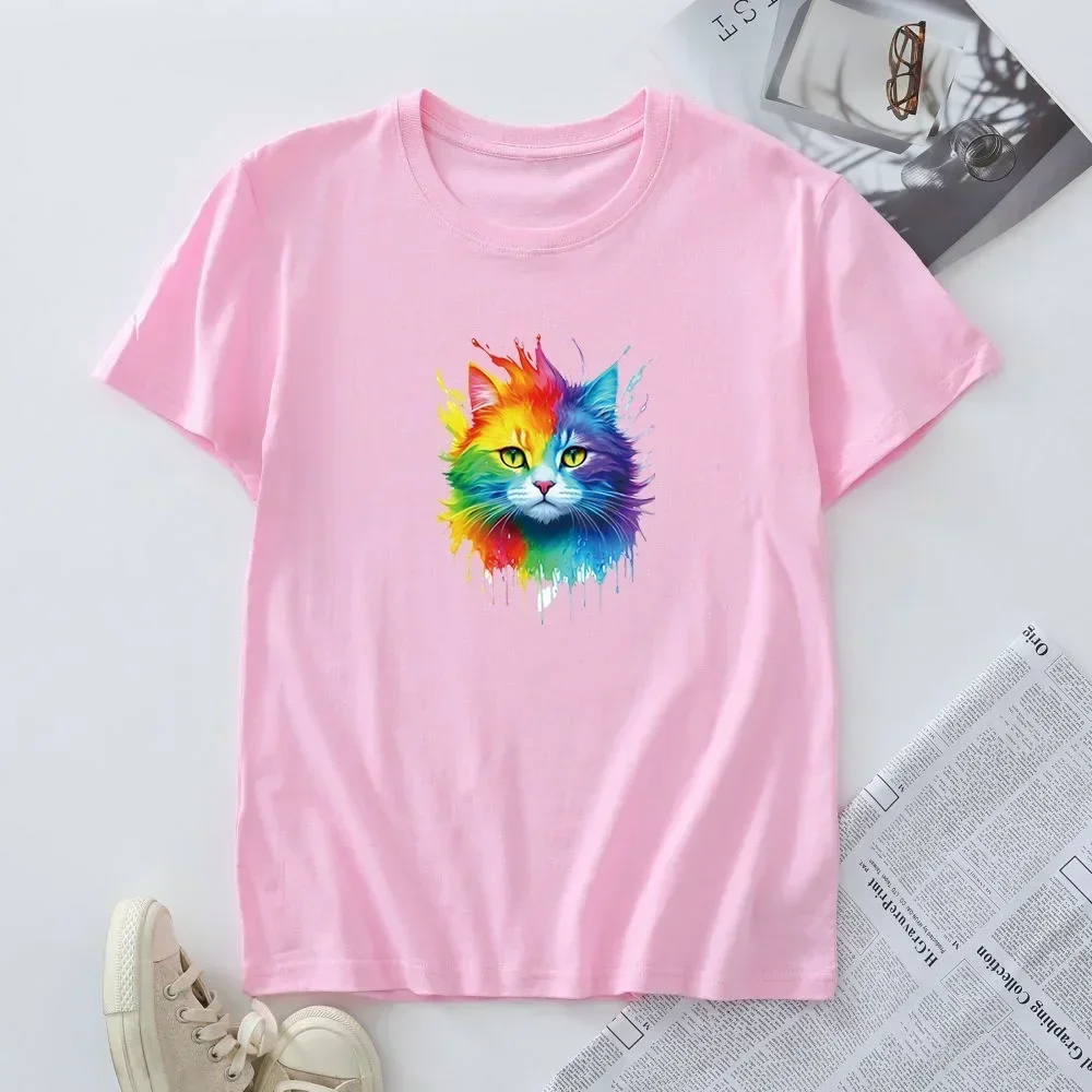 JFUNCY Summer Women's T-shirt Short Sleeve Tees Fashion Cotton Tshirt Female Clothing Oversized Graphic T Shirts Woman Top